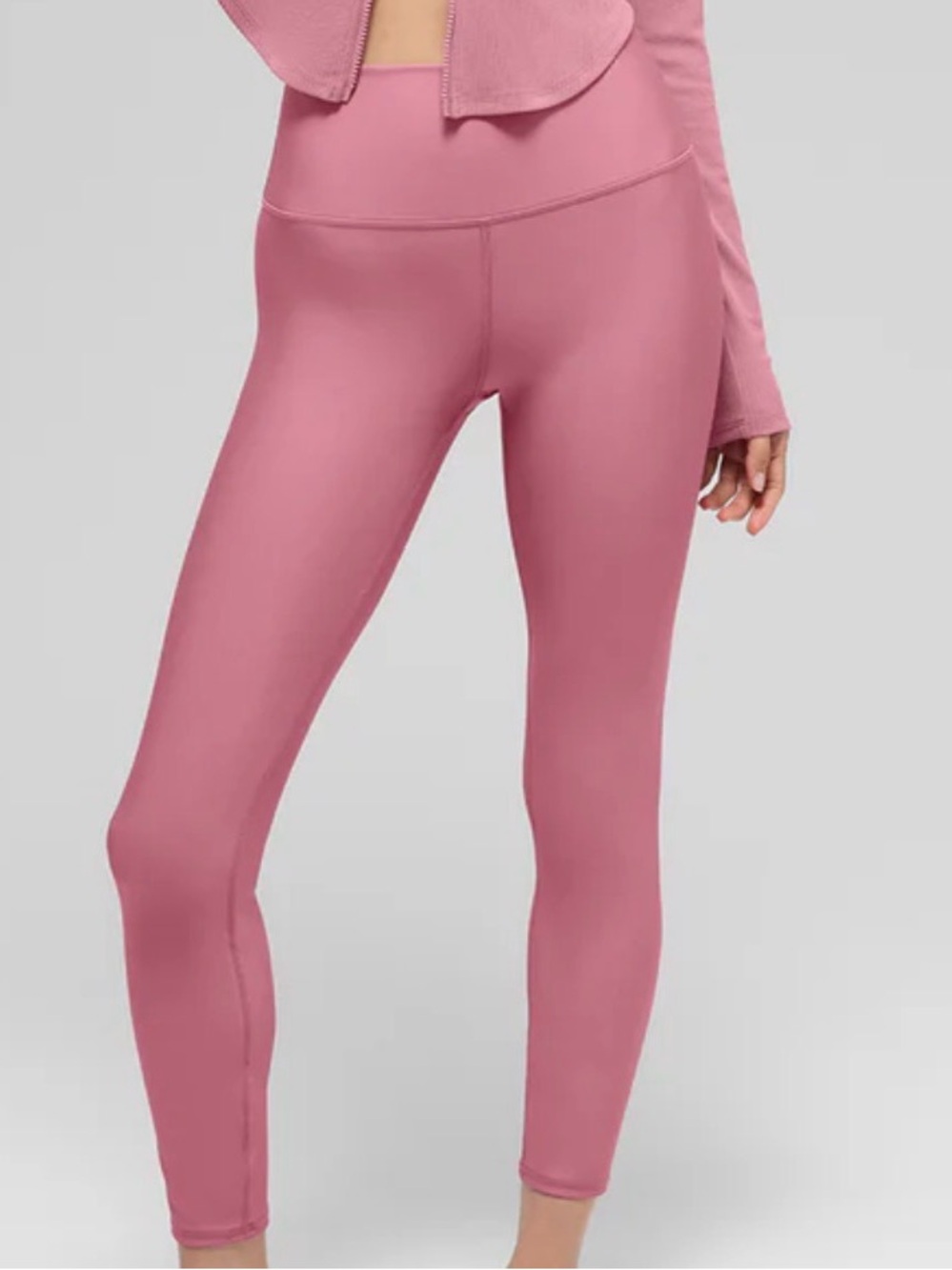 Alo Yoga 7/8 High-Waist Airlift Legging in Pink Wild Rose - Size Small